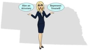 Nebraska hire attorney self represent 