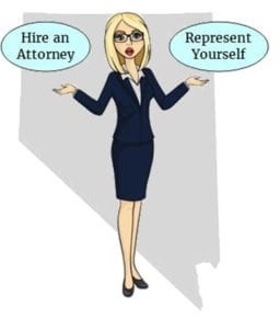 Nevada hire attorney self represent 