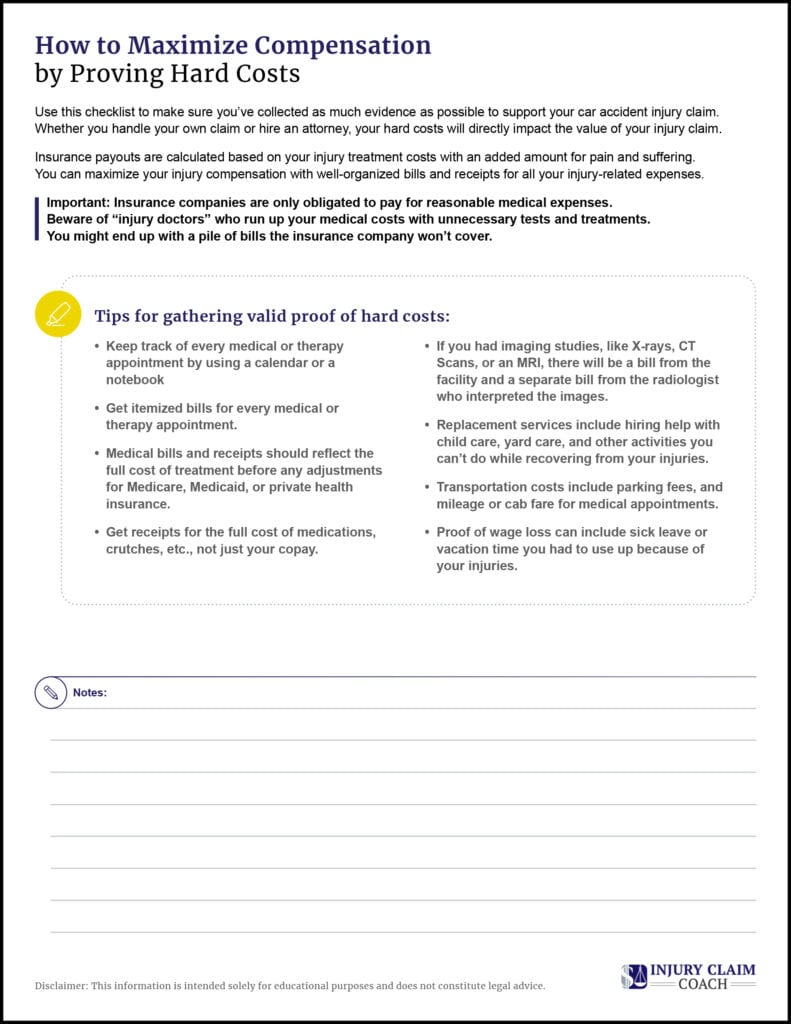 Checklist for slip and fall damages part 2