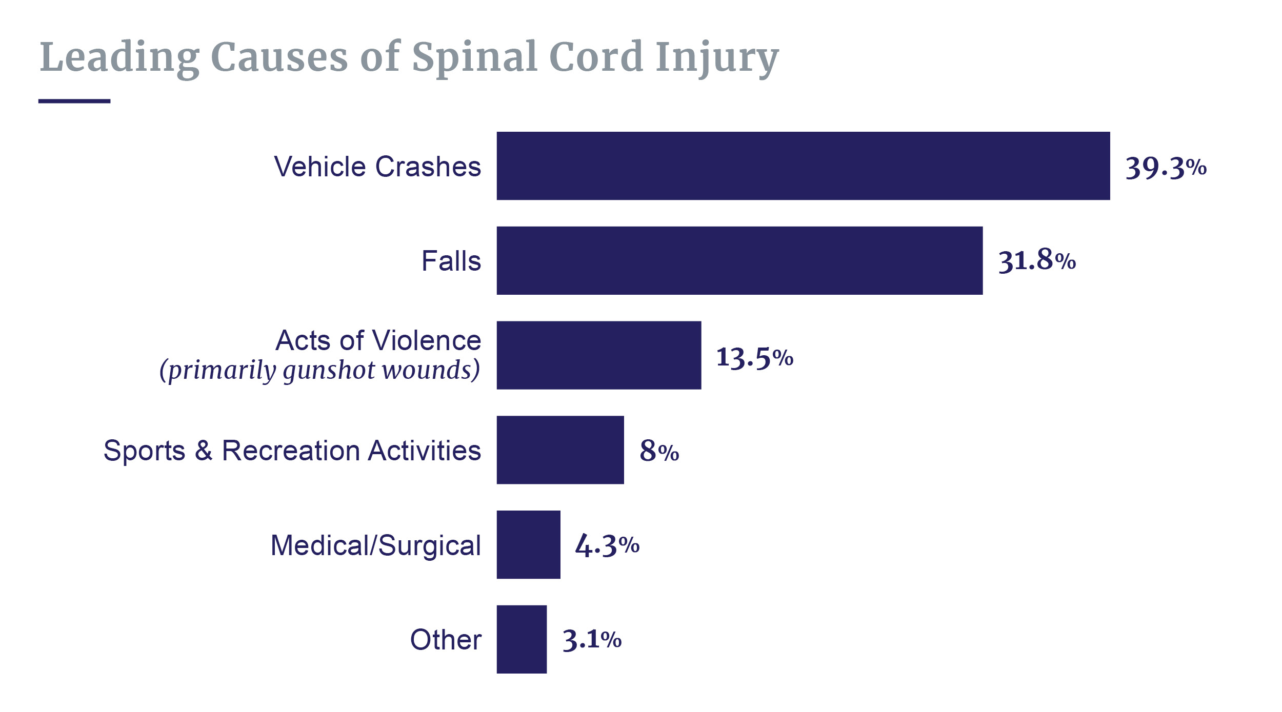 Causes of spinal cord injuries