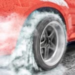 burnout tire