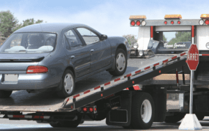 Police Towed Car After an Accident