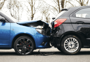rear-end car wreck collision